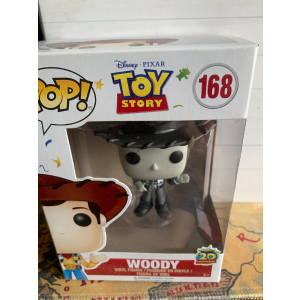 Pixar's Toy Story 20th Anniversery Black and White Woody Pop Vinyl No. 168