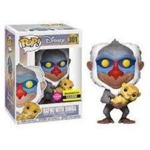 The Lion King Rafiki and Simba Flocked Funko Pop! Vinyl Figure