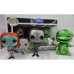 Nightmare Before Christmas Jack Sally Oogie Boogie Metallic Funko Pop! Vinyl Figure