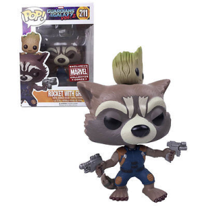 Marvel Guardians of the Galaxy Vol. 2 Rocket with Groot Funko Pop! Vinyl Figure