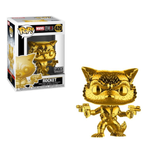 Marvel Studios The First Ten Years Gold Chrome Rocket Raccoon Funko Pop! Vinyl Figure