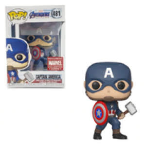 Marvel Avengers Endgame Captain America with Mjolnir Funko Pop! Vinyl Figure