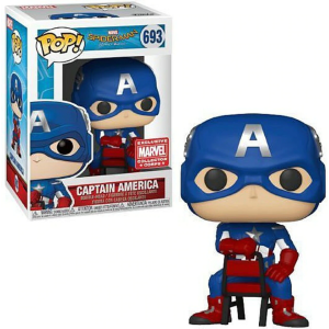 Marvel Spider-Man Homecoming Captain America Chair Funko Pop! Vinyl Figure