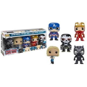 Marvel Captain America Civil War Captain America / Iron Man / Agent 13 / Black Panther / Crossbones Funko Pop! Vinyl Figure