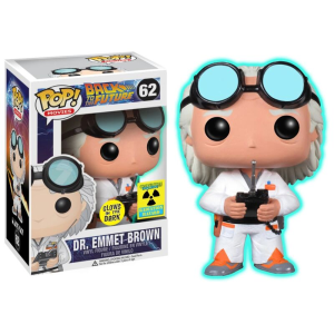 Back to the Future Dr. Emmet Brown GITD Number Error Exclusive Funko Pop! Vinyl Figure