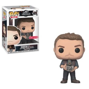 Jurassic World Owen with Baby Raptor Exclusive Funko Pop! Vinyl Figure