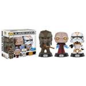 Star Wars Tarfful Unhooded Emperor & Utapau Clone Trooper 3-Pack Exclusive Funko Pop! Vinyl Figure