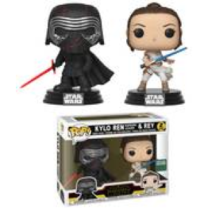 Star Wars Kylo Ren Supreme Leader & Rey 2-Pack Exclusive Funko Pop! Vinyl Figure