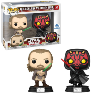 Star Wars Qui-Gon Jinn vs Darth Maul 2-Pack Exclusive Funko Pop! Vinyl Figure