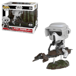 Star Wars Scout Trooper with Speeder Bike Exclusive Funko Pop! Vinyl Figure