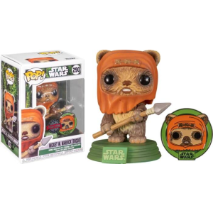 Star Wars Wicket W. Warrick With Pin Exclusive Funko Pop! Vinyl Figure