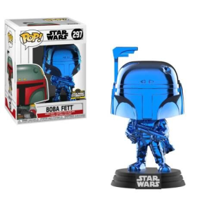 Star Wars Boba Fett Blue Chrome Exclusive Funko Pop! Vinyl Figure