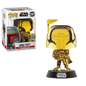 Star Wars Boba Fett Gold Chrome Exclusive Funko Pop! Vinyl Figure