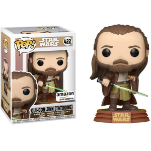 Star Wars Qui-Gon Jinn Tatooine Exclusive Funko Pop! Vinyl Figure