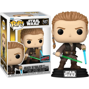 Star Wars Anakin Skywalker with Lightsabers Exclusive Funko Pop! Vinyl Figure