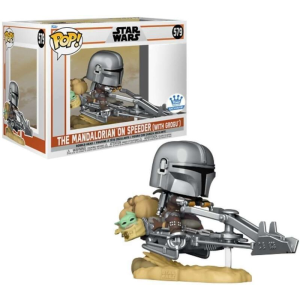 Star Wars The Mandalorian on Speeder With Grogu Exclusive Funko Pop! Vinyl Figure