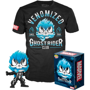 Ghost Rider Venomized Ghost Rider GITD Pop! and Tee!