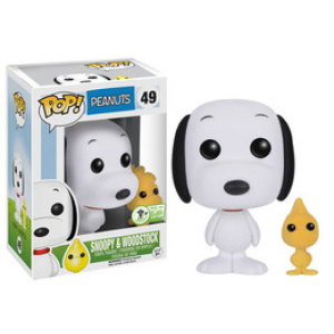 Peanuts Snoopy & Woodstock Flocked 2016 ECCC Exclusive Funko Pop! Vinyl Figure